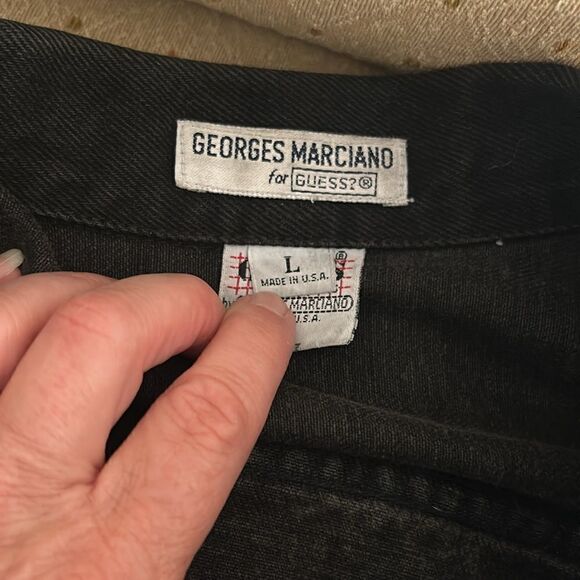 Georges Marciano for Guess Vintage Black Denim Jacket - Picture 5 of 6